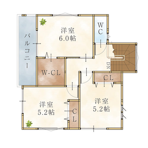 2F(間取) 2F(間取)
