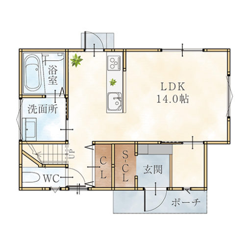 1F(間取) 1F(間取)