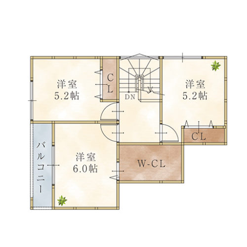 2F(間取) 2F(間取)