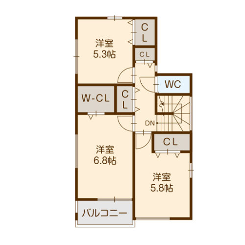 2F(間取) 2F(間取)