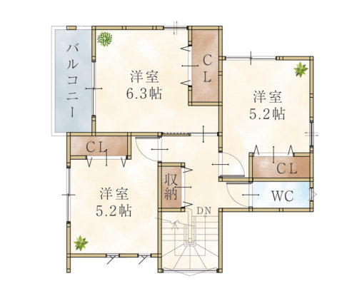 2F(間取) 2F(間取)