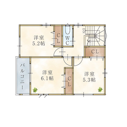 2F(間取) 2F(間取)