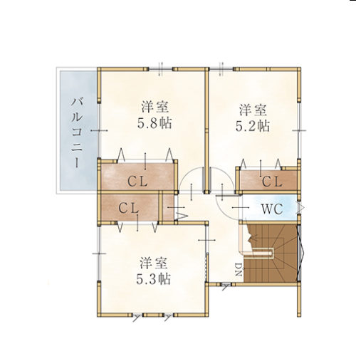 2F(間取) 2F(間取)