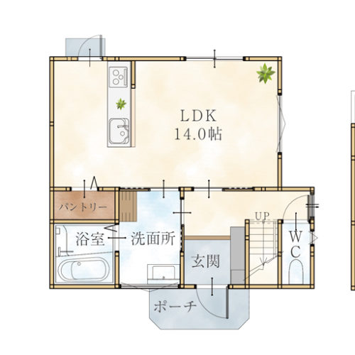 1F(間取) 1F(間取)