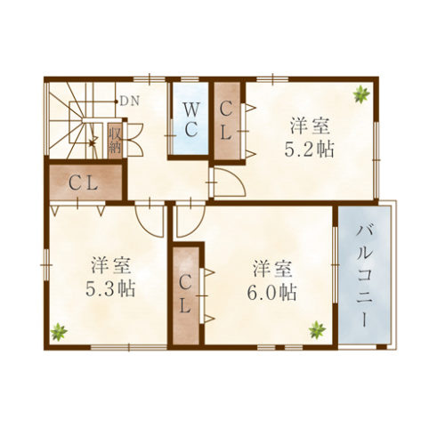 2F(間取) 2F(間取)