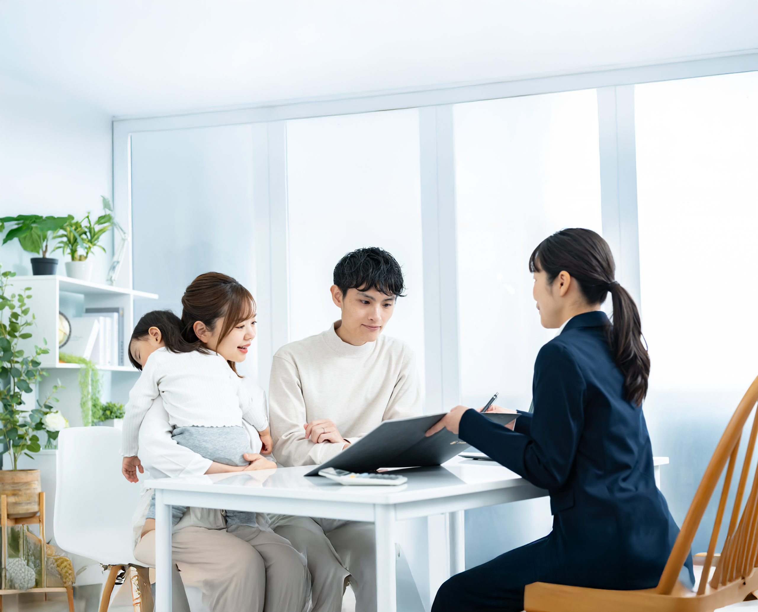 Bright modern room with white couch and wooden floor especially designed for meeting area