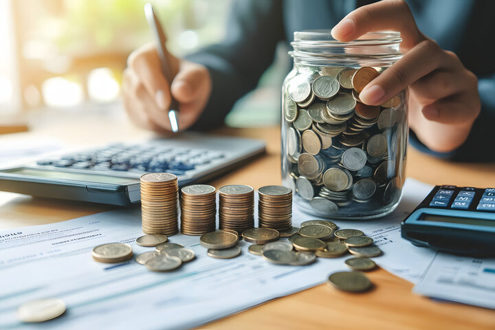 家計簿と収支管理のイメージ