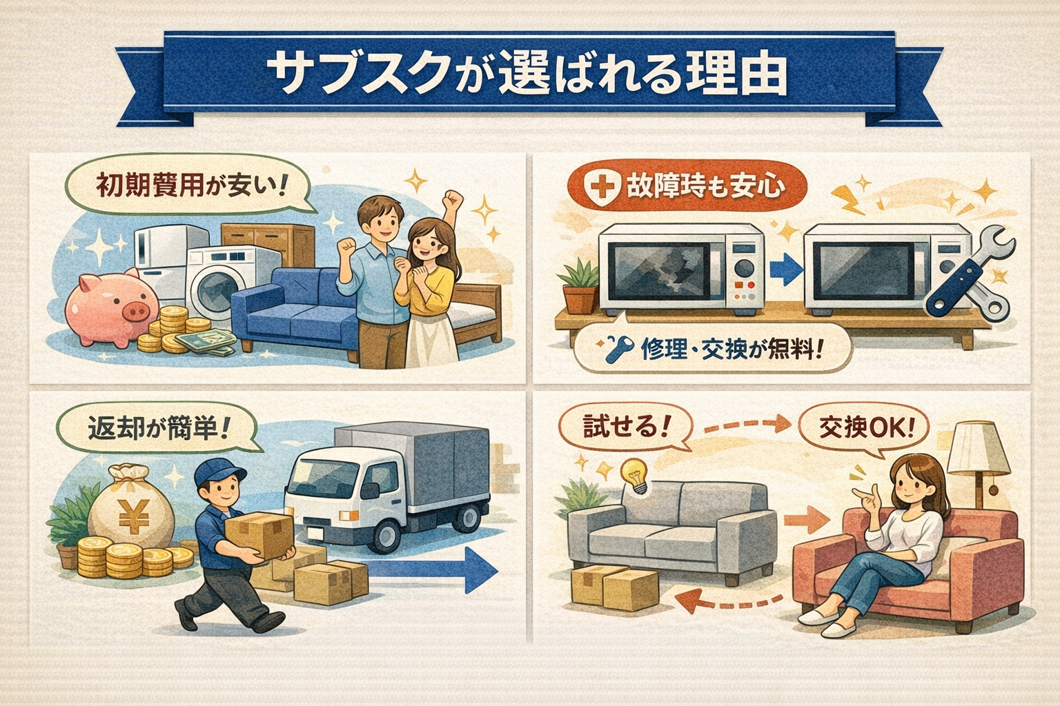 サブスクのイメージ