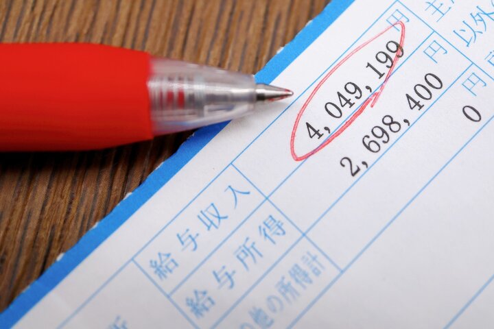 給与明細と通知書のイメージ