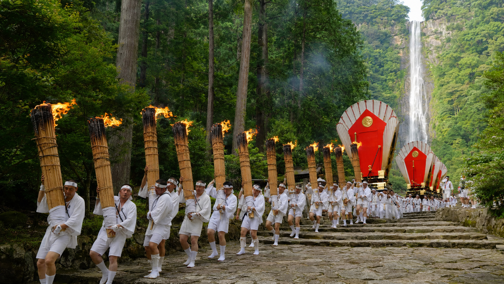 熊野那智大社・神社の風景