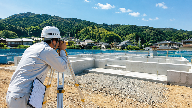 配筋・基礎検査の様子